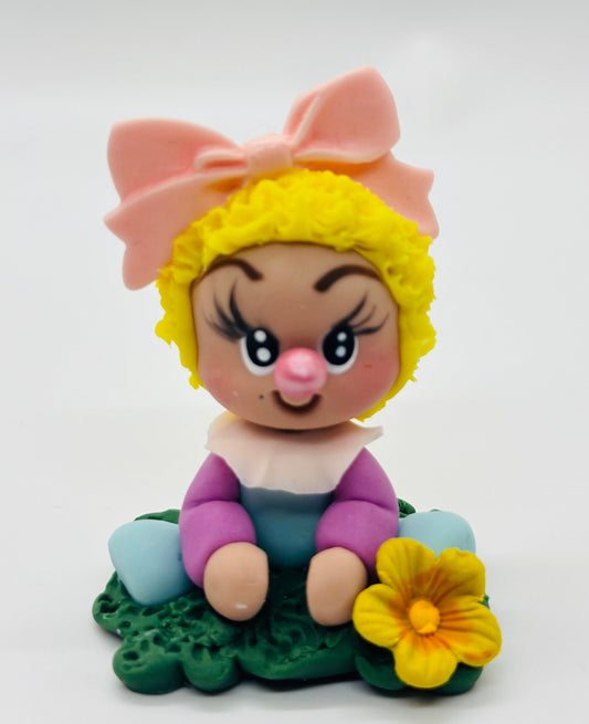 Cold porcelain Doll Artisan Toy Nursery Decor  5 Vintage Style   Handmade Rag Retro  Classic  Personalized porcelain Doll Collector Piece