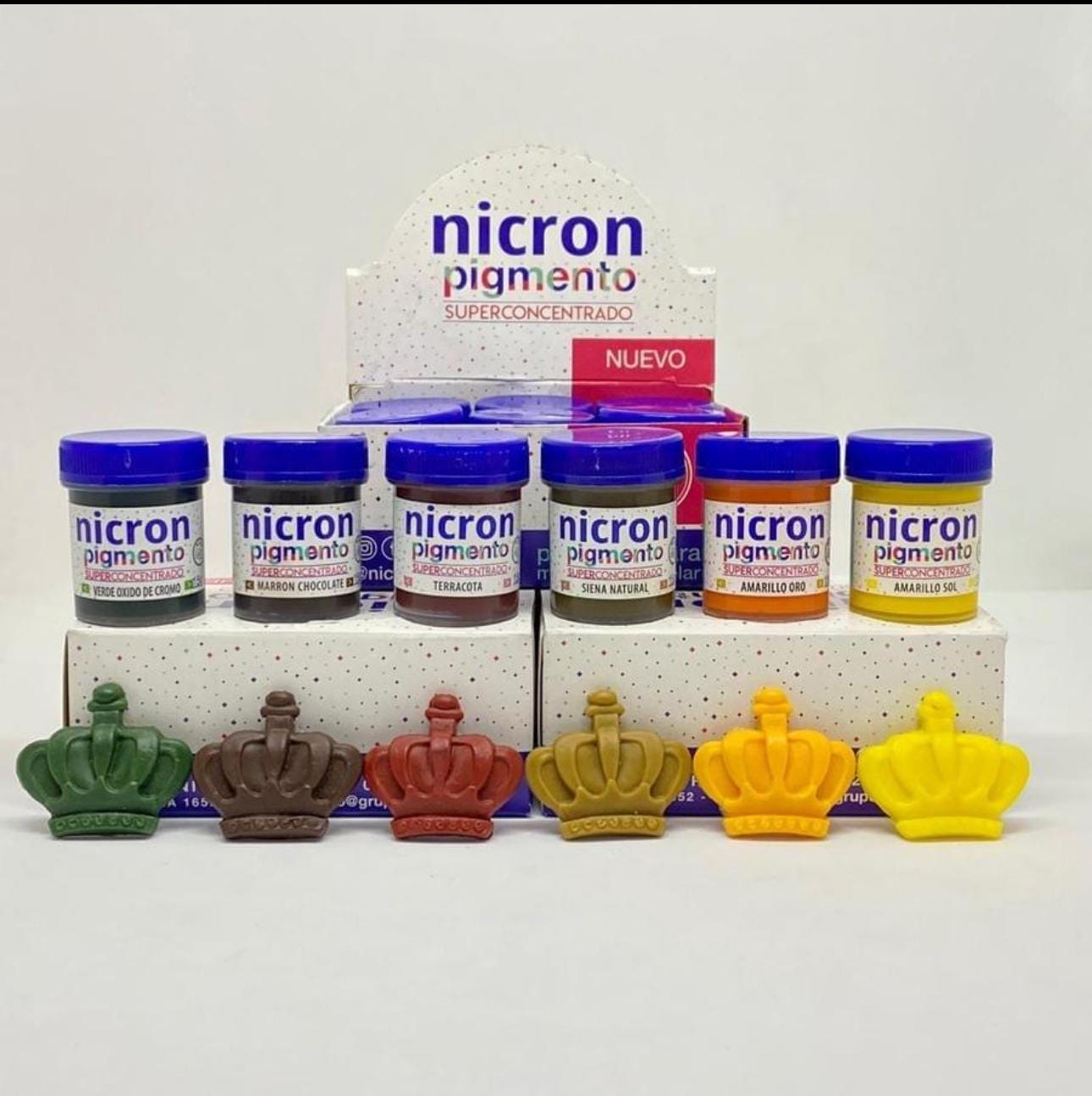 The price is for each color - PIGMENTOS NICRON - Pigments Nicron for cold porcelain-El precio es por cada color