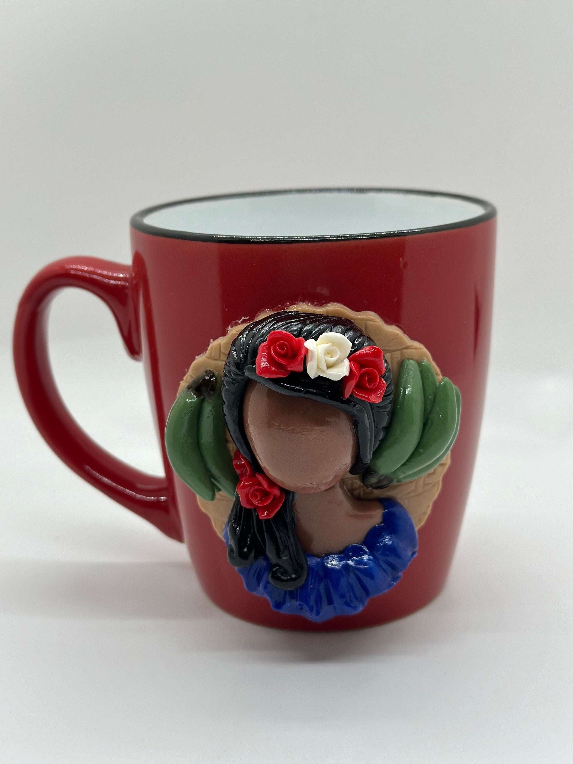 Botanical Ceramic Mug, Nature Lover Tea Cup, Garden Gift, Mother's Day Gift, Unique Coffee Mug, Name Mug, Gift for Her, Unique Tea Mug