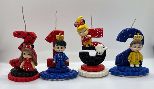 Personalized themed candles - Velas tematicas personalizadas