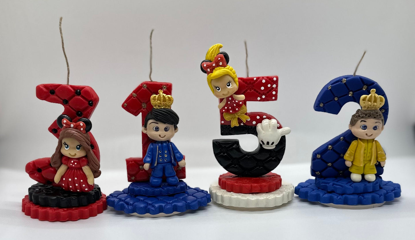 Personalized themed candles - Velas tematicas personalizadas