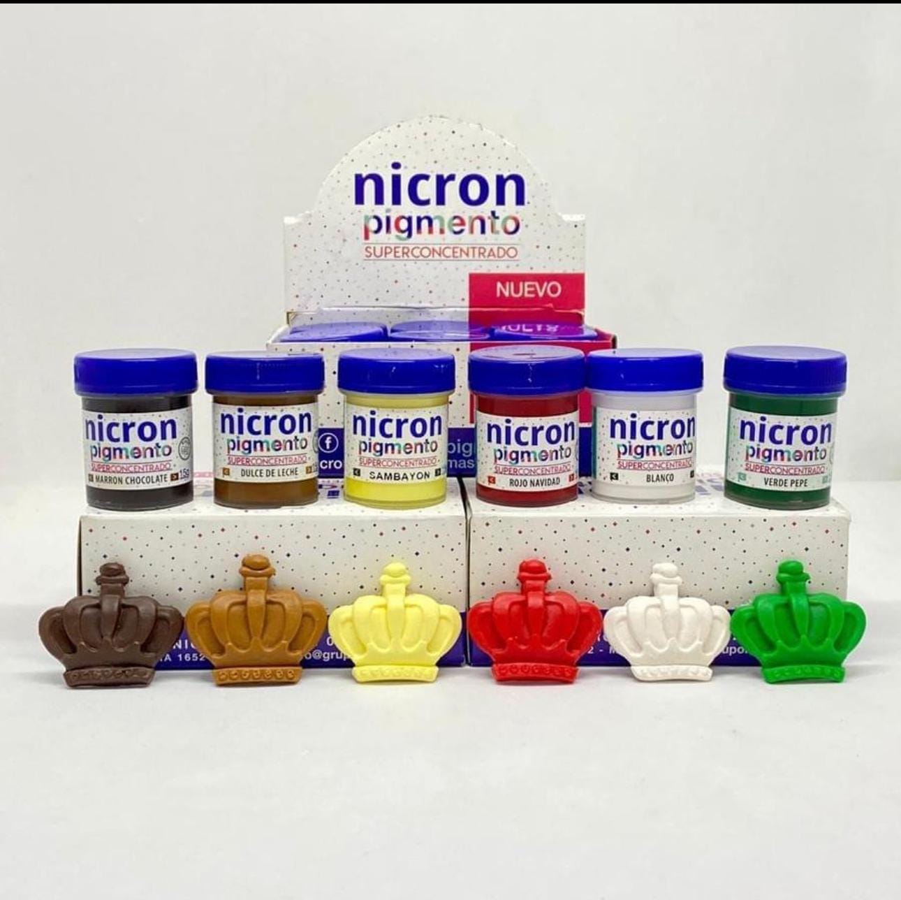 The price is for each color - PIGMENTOS NICRON - Pigments Nicron for cold porcelain-El precio es por cada color