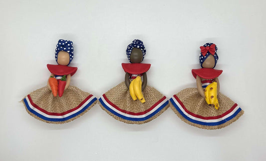 SET OF 3 Magnet Dolls - Muñecas con magneto
