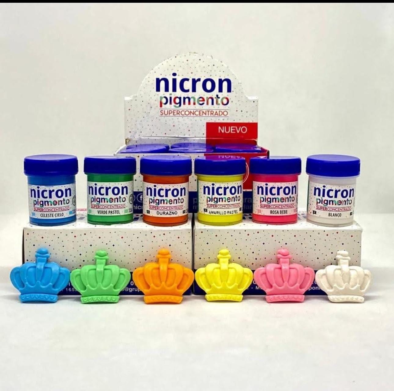 The price is for each color - PIGMENTOS NICRON - Pigments Nicron for cold porcelain-El precio es por cada color