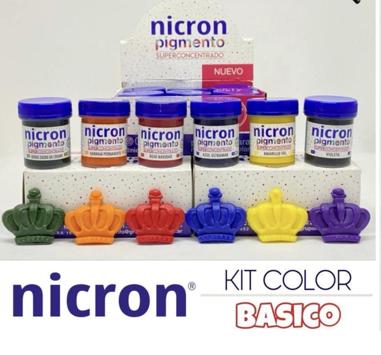 The price is for each color - PIGMENTOS NICRON - Pigments Nicron for cold porcelain-El precio es por cada color